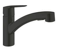 Grohe QuickFix Start - Mitigeur d'évier avec douchette extractible, noir mat 303072431