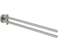 Grohe QuickFix Start - Porte-serviettes double, longueur 44 cm, supersteel 41183DC0