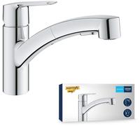 GROHE QUICKFIX Start Robinet de cuisine évier, douchette extractible, inverseur 2 jets, rotation 90°, 30531001