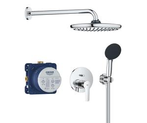 Grohe QuickFix Start - Set de douche encastré, diamètre 25 cm, 2 jets, chrome 25292000