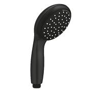 GROHE QUICKFIX Vitalio Start 100, Pommeau de Douche 10cm 2 jets (Pluie/Stimulant), Economie d'eau, Procédé Anti Calcaire, Montage Universel, Noir Mat, 279462430