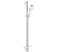 GROHE Set de douche Rainshower SmartActive G26578LS0 – 3 jets, barre 900 mm – Blanc/Chrome