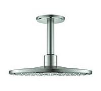Grohe Rainshower douche à effet de pluie avec bras 31x31 cm ronde acier 26477DC0