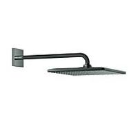 GROHE Douche à effet de pluie Rainshower 31×31 cm carrée avec bras – Hard Graphite 26564A00