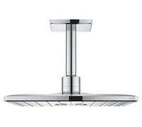 Grohe Rainshower 310 Douche de tête SmartActive Cube 26481000, chromé , avec chromé plafond 142 mm