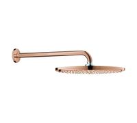 GROHE Douche à effet de pluie Rainshower 26066DA0 ronde 31×31 cm Warm Sunset avec bras