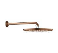 Grohe Rainshower Cosmopolitan 310 Set de douche de tête, bras de douche 380mm inclus, 26066DL0, Couleur: coucher de soleil chaud brossé