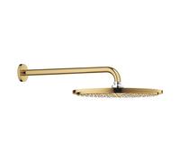 Grohe Rainshower Cosmopolitan - Douche de tête Cosmopolitan 310 avec bras de 38 cm, 1 jet, Cool Sunrise 26066GL0