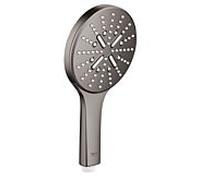 GROHE Pommeau de douche Rainshower SmartActive 130 - 3 jets - 9,5 l/min - Hard Graphite 26574A00