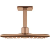 GROHE Douche de tête Rainshower SmartActiveCube 31x31 cm carrée 2 jets Brushed Warm Sunset 26481DL0