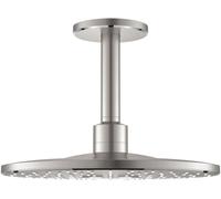 Grohe Rainshower douche à effet de pluie avec bras 31x31 cm ronde acier 26477DC0