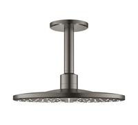 Grohe Rainshower douche à effet de pluie avec bras 31x31 cm ronde Brushed Hard Graphite 26477AL0