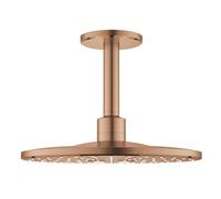 Grohe Rainshower douche à effet de pluie avec bras 31x31 cm ronde Brushed Warm Sunset 26477DL0