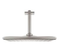 Grohe Rainshower - Douche de tête 310 Mono Cube 9,5 l/min, 1 jet, bras de douche de plafond 14 cm, supersteel 26566DC0
