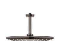 Grohe Rainshower - Douche de tête 310 Mono Cube 9.5 l/min, 1 jet, bras de douche de plafond de 14 cm, Hard Graphite 26566A00