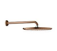 Grohe Rainshower Douche de tête cosmopolite 26066DL0 coucher de soleil chaud brossé, avec bras de douche, 380 mm