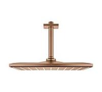 Grohe Rainshower douche à effet de pluie avec bras 31x31 cm carrée Brushed Warm Sunset 26566DL0