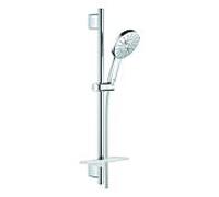 Grohe Rainshower douche match0 26575000 chromé , barre de douche 600 mm, 3 modes de jet, limiteur de débit 9,5 l / min