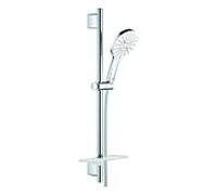 Grohe Rainshower douche match0 26577LS0 moon white, barre de douche 600 mm, 3 modes de jet, limiteur de débit 9,5 l / min