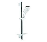 Grohe Rainshower douche match0 26584LS0 moon white, barre de douche 600 mm, 3 modes de jet, limiteur de débit 9,5 l / min