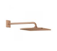Grohe - Rainshower Mono 310 Cube Ensemble douche de tête 1 jet et bras 422mm, Warm Sunset brossé (26564DL0)