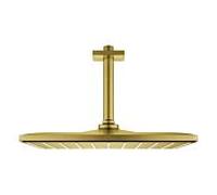 Grohe Rainshower - Douche de tête 310 Mono Cube 9,5l/min, avec bras de douche au plafond, Cool Sunrise brossé 26566GN0