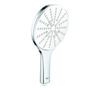 Grohe Rainshower SmartActive 150 douchette à main 26554LS0 blanc lune, 3 modes de jet, limiteur de débit 9,5 l / min