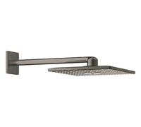 GROHE Ensemble de douche Rainshower SmartActive Cube 310 – 2 jets – bras 43 cm – graphite brossé