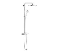 GROHE Ensemble de douche mural Rainshower 26647LS0 – Thermostat AP, bras pivotant 45 cm, blanc