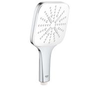 GROHE Douche de tête Rainshower SmartActive Cube 130, 3 jets, Blanc lunaire 26551LS0