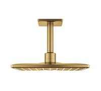 Grohe ensemble de douche de Rainshower Grohe 26481GN0 cool sunrise brossé, sortie au plafond 142 mm, 2 modes de jet