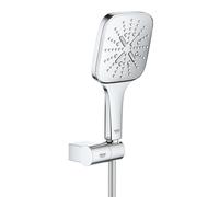 Grohe Rainshower SmartActive Cube - Set de douche de tête 130 9,5 l/min, 3 jets, support et flexible, chrome 26588000