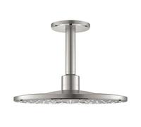 Grohe Rainshower 26477DC0 supersteel, avec sortie au plafond 14,2 cm, 2 types d'acier