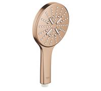 GROHE Pommeau de douche Rainshower 26574DL0 – 3 jets – 9,5 l/min – Warm Sunset brossé