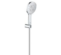 Grohe Rainshower SmartActive - Set de douche de tête 130 9,5 l/min, 3 jets, support et flexible, chrome 26581000