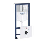 Grohe Rapid SL - Installation murale pour toilettes suspendues, réservoir GD2, bouton Skate Cosmo, chrome 38827000