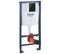 Grohe Rapid SL - Installation pré-murale avec réservoir pour les toilettes suspendues, bouton Skate Cosmopolitan, noir brillant 39940000