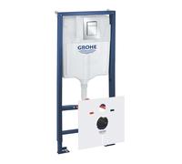Grohe Rapid SL - Installation pré-murale avec réservoir pour les toilettes suspendues, set Fresh et bouton Skate Cosmopolitan S, chrome 39500000