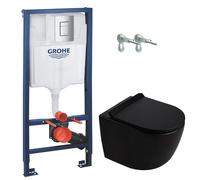 Grohe - Rapid SL pack WC bâti-support + WC suspendu sans bride Ceramia PixL avec abattant SoftClose + plaque (GRRCEPXBMT03-FR)