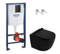 Grohe - Rapid SL pack WC bâti-support + WC suspendu sans bride Ceramia PixL avec abattant SoftClose + plaque (GRRCEPXBMT04-FR)