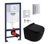 Grohe - Rapid SL pack WC bâti-support + WC suspendu sans bride Ceramia PixL avec abattant SoftClose + plaque (GRRCEPXBMT02-FR)