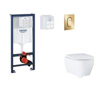 Grohe Rapid SL - Set bâti-support, cuvette, abattant SoftClose, plaque de déclenchement Arena Cosmopolitan S, Cool Sunrise SANI11BB4140