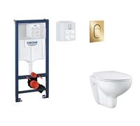 Grohe Rapid SL - Set bâti-support, cuvette, abattant SoftClose, plaque de déclenchement Arena Cosmopolitan S, Cool Sunrise SANI11BB4125