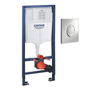Grohe Rapid Sl Wc Mural, 1 Plaque, 13 M, 2 En 1 Set de Skate Air En Chrome 38763001,