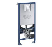 Grohe Bâti-support Rapid SLX pour WC suspendu, réservoir et plaque de déclenchement chrome 39603000
