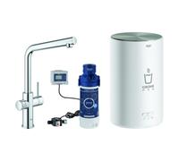 Grohe Red duo robinet de cuisine 30327001 chromé, taille M, bec en L, avec chaudière
