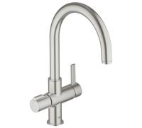 Grohe Red - Mitigeur d’évier à levier Duo, supersteel 30033DC0