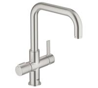 Grohe Red - Mitigeur d’évier à levier Duo, supersteel 30097DC0