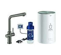 Grohe Red robinet de cuisine avec chauffe-eau sur pied Brushed Hard Graphite 30327AL1
