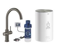 Grohe Red robinet de cuisine avec chauffe-eau sur pied Brushed Hard Graphite 30083AL1